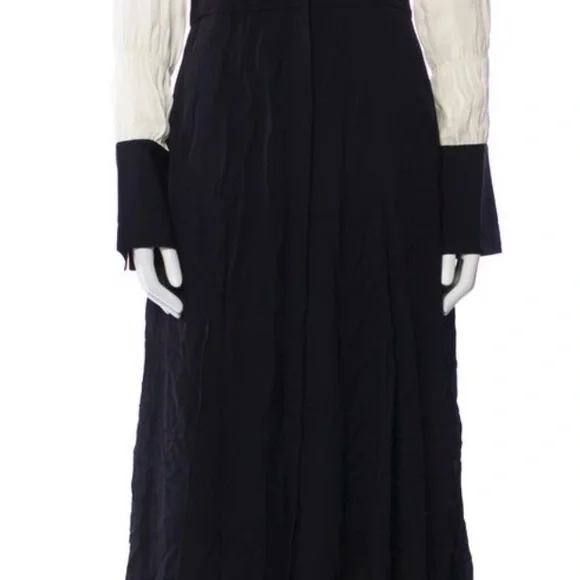 ME+EM Black and White Long Sleeve Dress - Picture 4 of 4